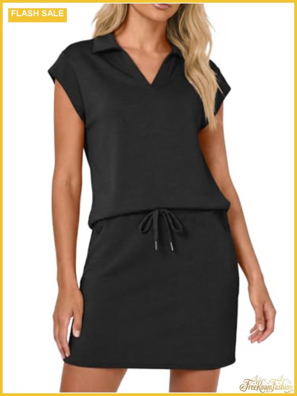 Casly Lamiit Women's 2 Piece Skort Set Cap Sleeve V-Neck Travel Outfit